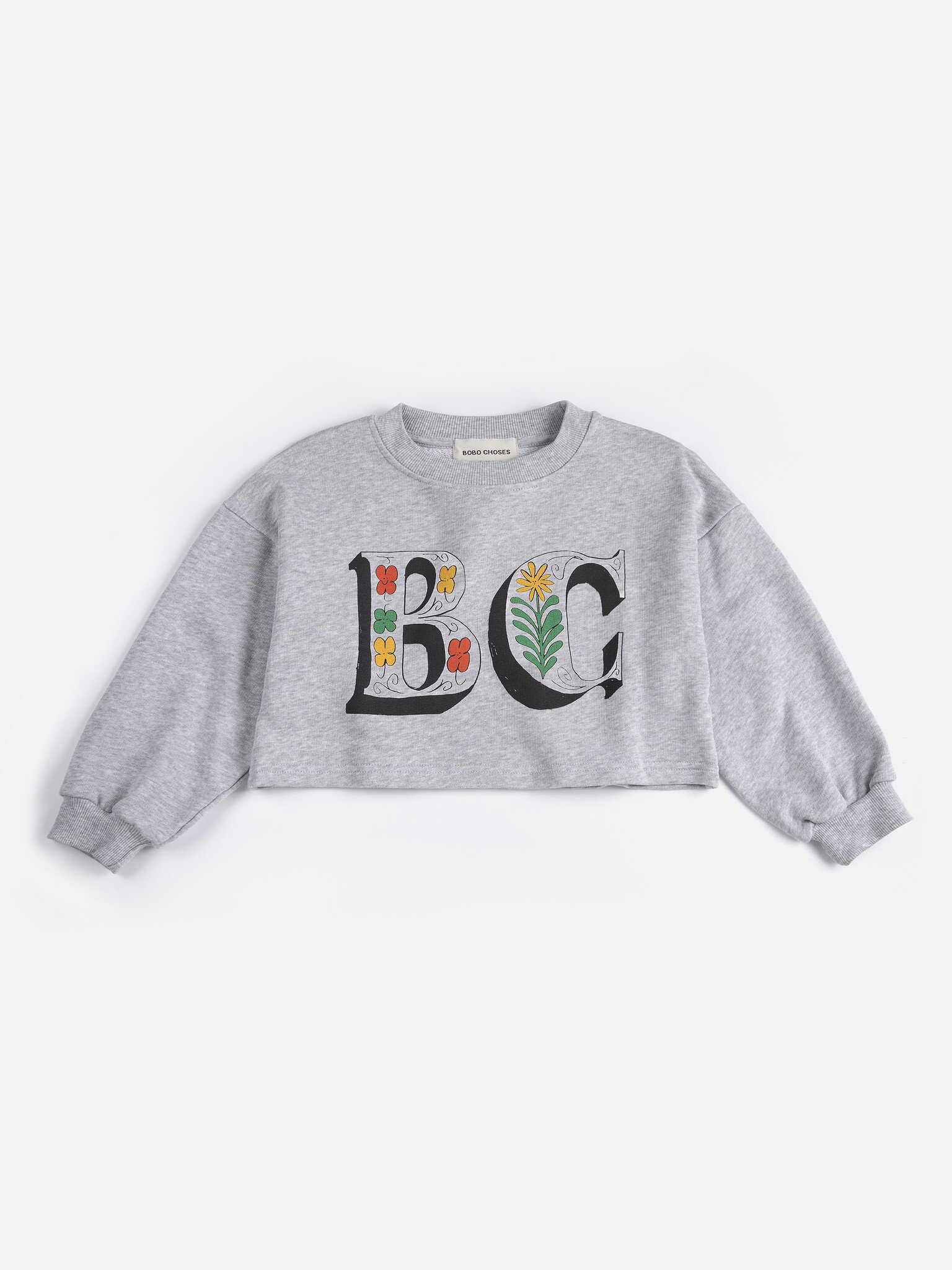 Spring Letters Cropped Sweatshirt