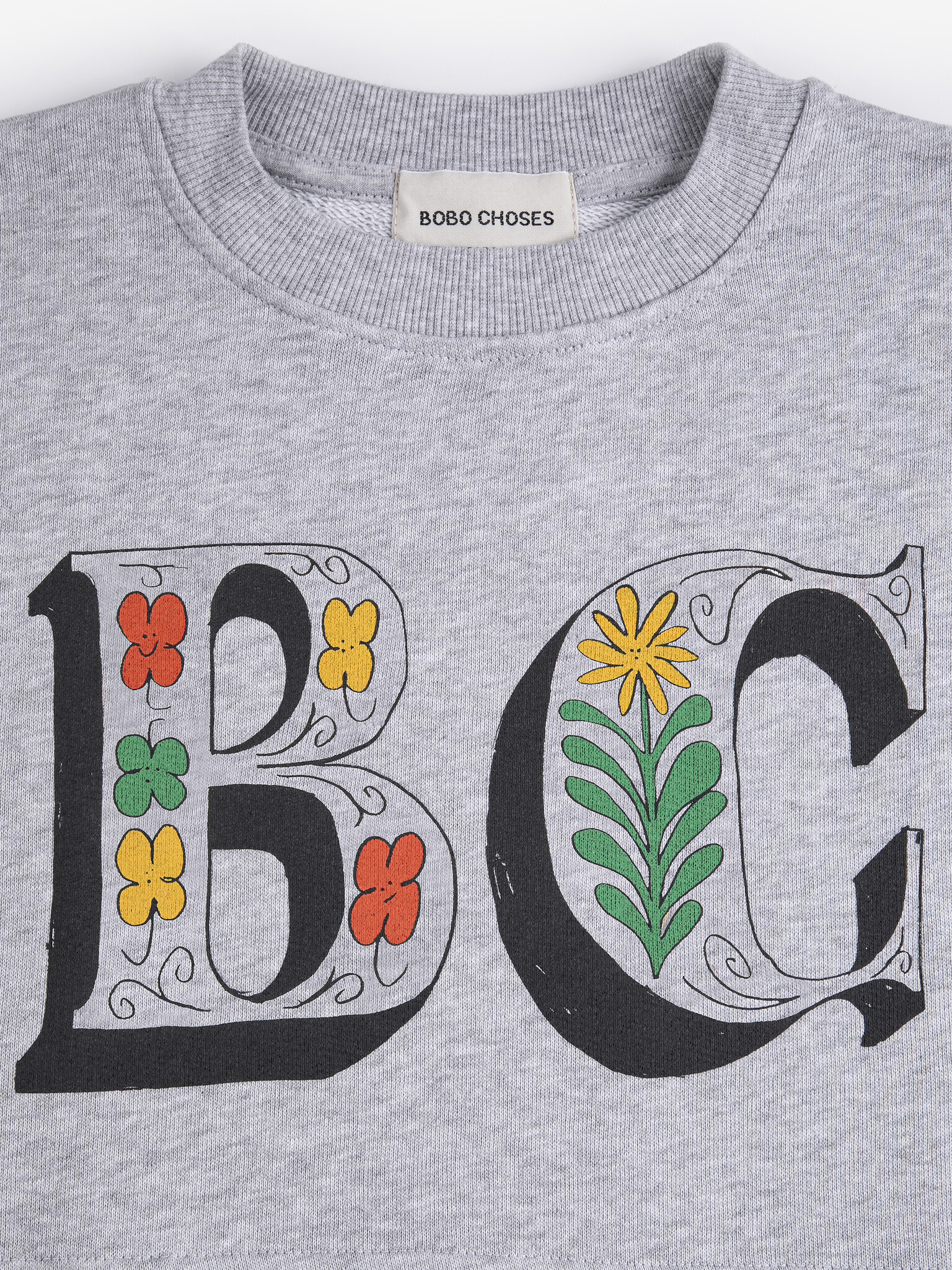 Spring Letters Cropped Sweatshirt