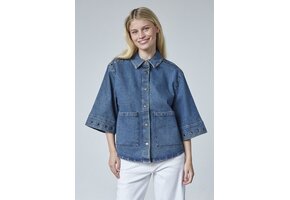 Sisters Point Olea-ja11  Dames Jas Vintage blue