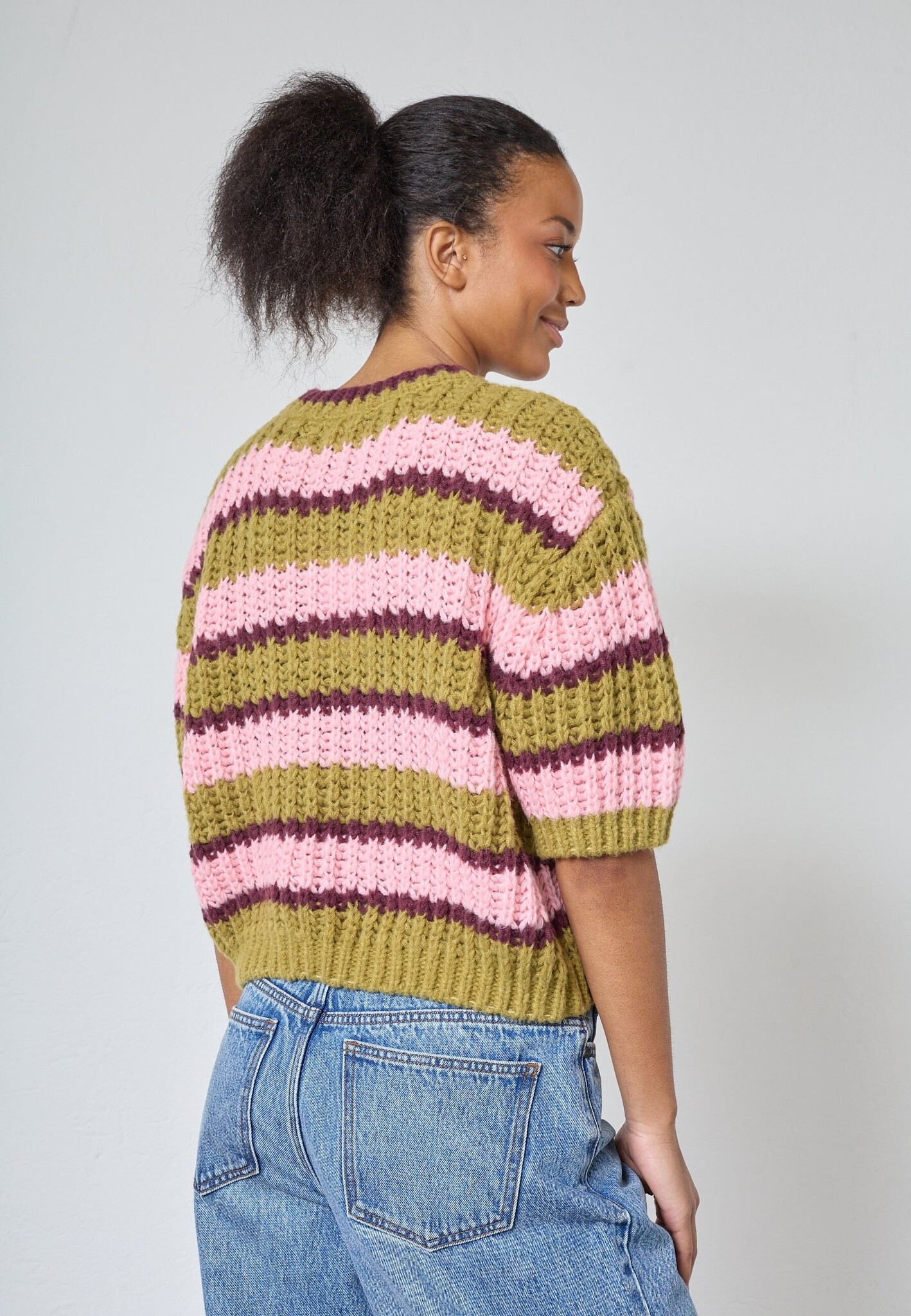 Sisters Point Krissy Pu Sweater Limb Comb