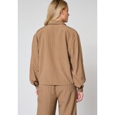 Sisters Point Verina Sh Blouse  Hazelnut Stripe