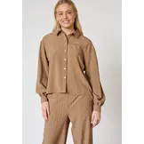 Sisters Point Verina Sh Blouse  Hazelnut Stripe