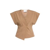 Sisters Point Evela Ve Gilet Hazelnut Stripe