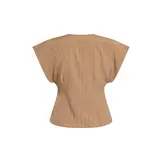 Sisters Point Evela Ve Gilet Hazelnut Stripe