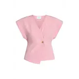 Sisters Point Evela Ve Gilet Mauve Stripe