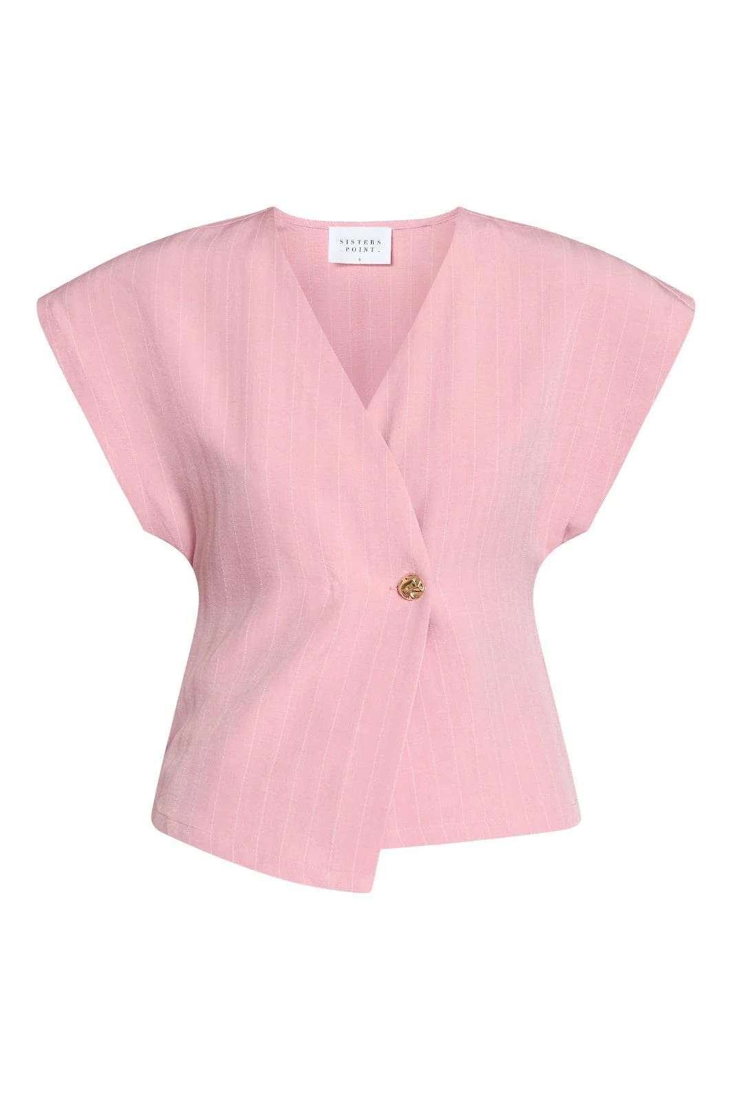 Sisters Point Evela Ve Gilet Mauve Stripe