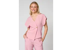 Sisters Point Evela Ve Gilet Mauve Stripe