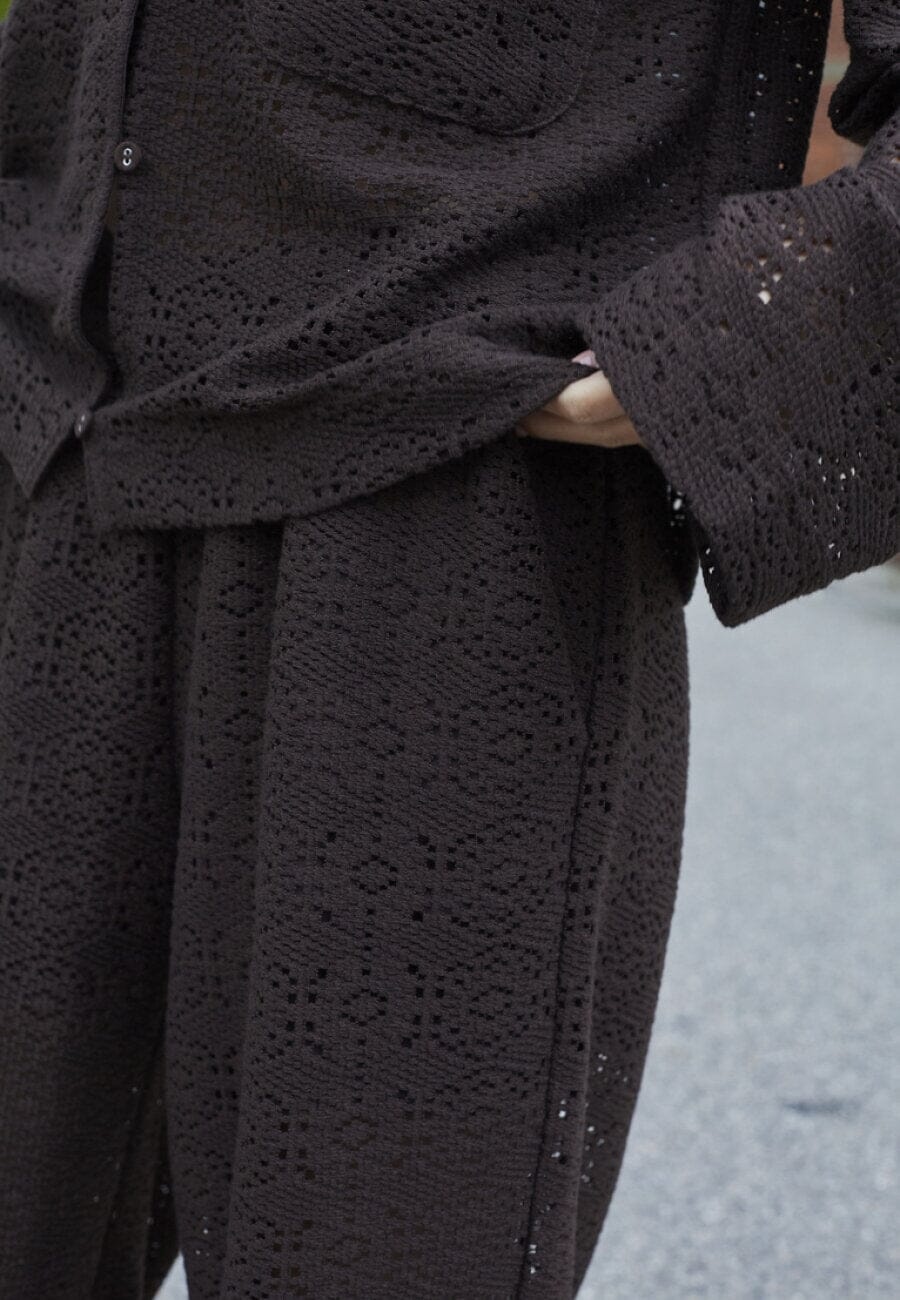 Sisters Point Elisa Pa Pantalon  D.Chocolate