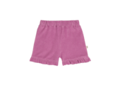 Ruffled Shorts Violet Terry Cotton