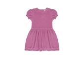 Frill Dress Violet Terry Cotton