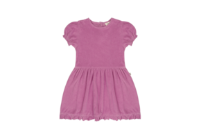 Frill Dress Violet Terry Cotton