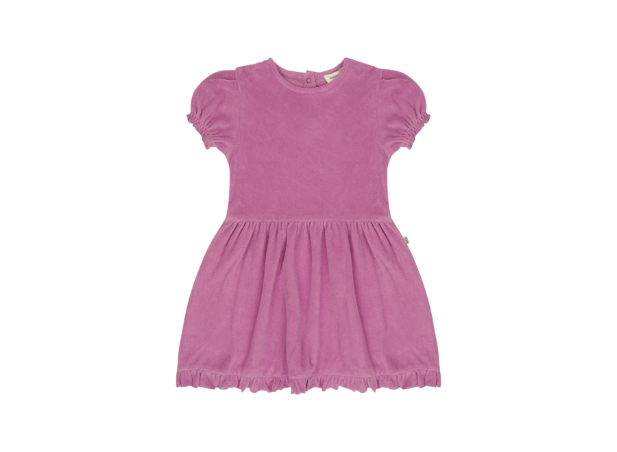 Frill Dress Violet Terry Cotton