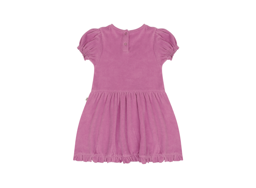 Frill Dress Violet Terry Cotton