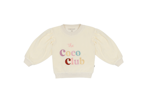 Balloon Sweater Cream Terry Cotton