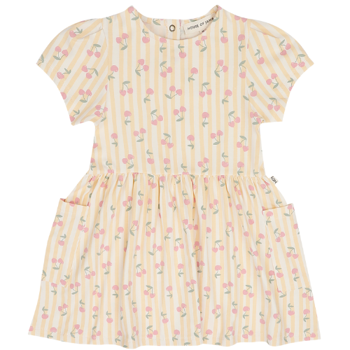 Relaxed Pocket Dress Cherry Party