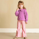 Flared Pants Violet Bellini Stripes