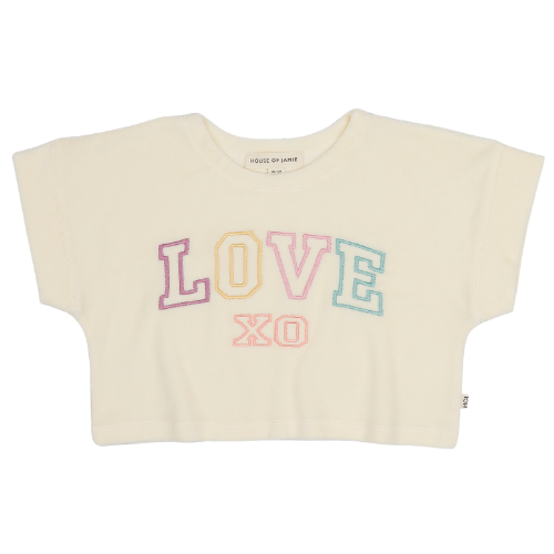 Relaxed Tee Cream Terry Cotton