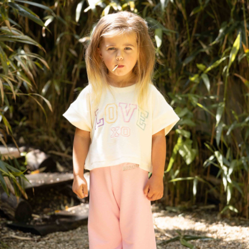 Relaxed Tee Cream Terry Cotton