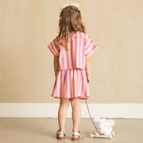 Relaxed Tee Violet Bellini Stripes