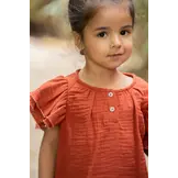 Butterfly Top Cinnabar Muslin