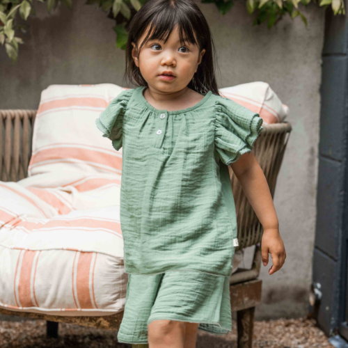 Butterfly Top Ivy Sage (Muslin)