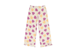 Classic Ruffled Pants Happy Hearts (Terry Cotton)