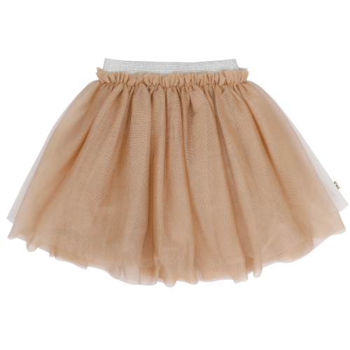 Tutu Skirt Shiny Beige Tulle