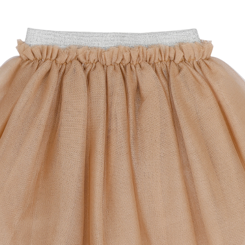 Tutu Skirt Shiny Beige Tulle