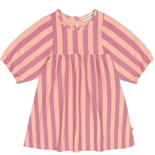 Balloon High Waist Dress Violet Bellini Stripes