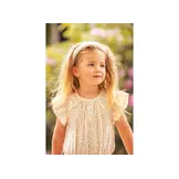 Ruffled Layer Dress Beige Leopard Muslin