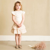 Ruffled Tee Cream SS26