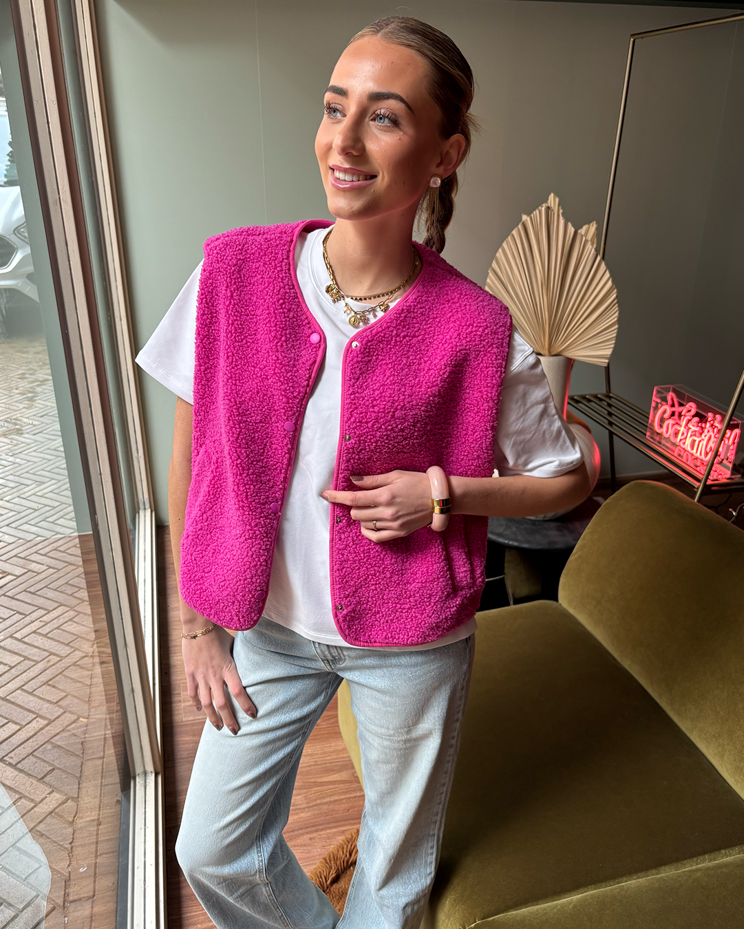 Gilet Teddy Ann Roze