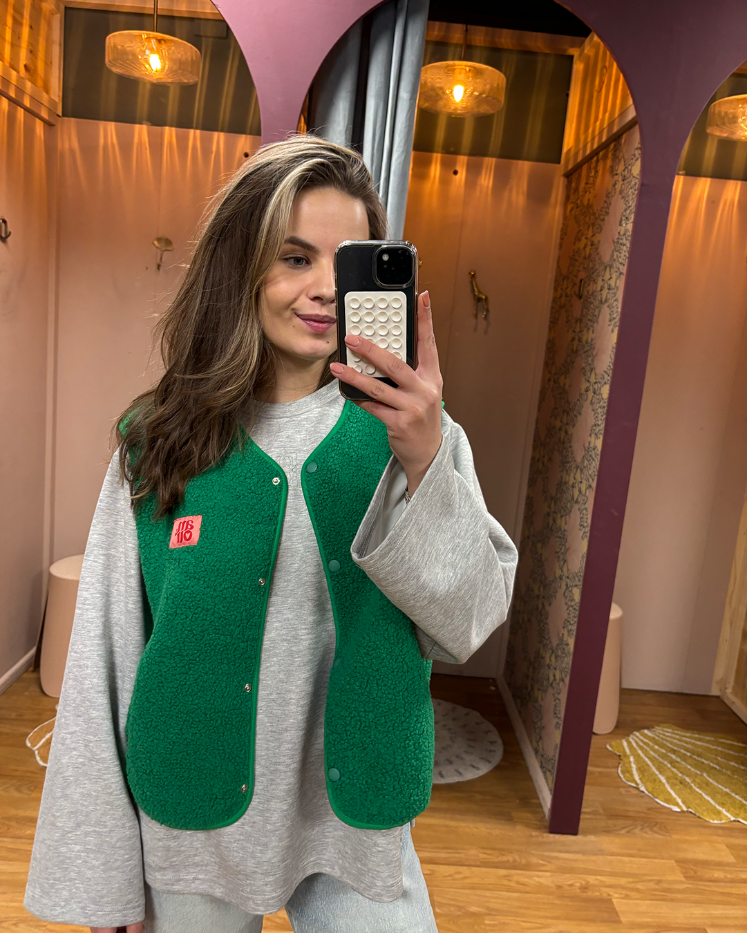 Gilet Teddy Ann Groen