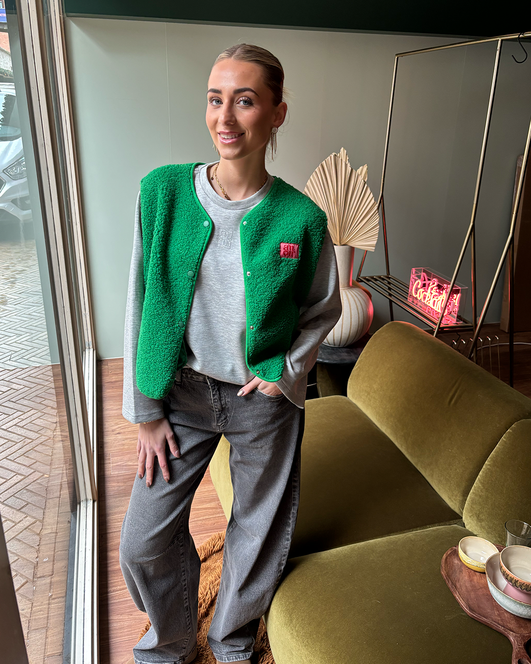 Gilet Teddy Ann Groen