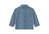 Donny Ls Shirt Medium Denim Blue