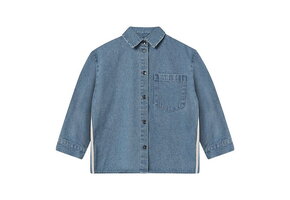 Donny Ls Shirt Medium Denim Blue