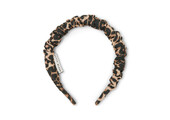 Smocked Headband Leopard AOP