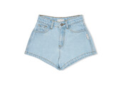 Jeans Short Washed Light Blue