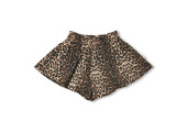 Ruffle Short Leopard AOP