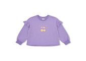 June Ruffle Sweater Chalk Violet