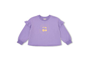 June Ruffle Sweater Chalk Violet