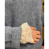 Kanten Mouw manchetten Lou Wit