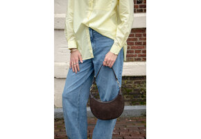 Linn bag Dark Chocolate Suede