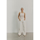 WBLPEYTON GALA MW BARREL PANT WHITE