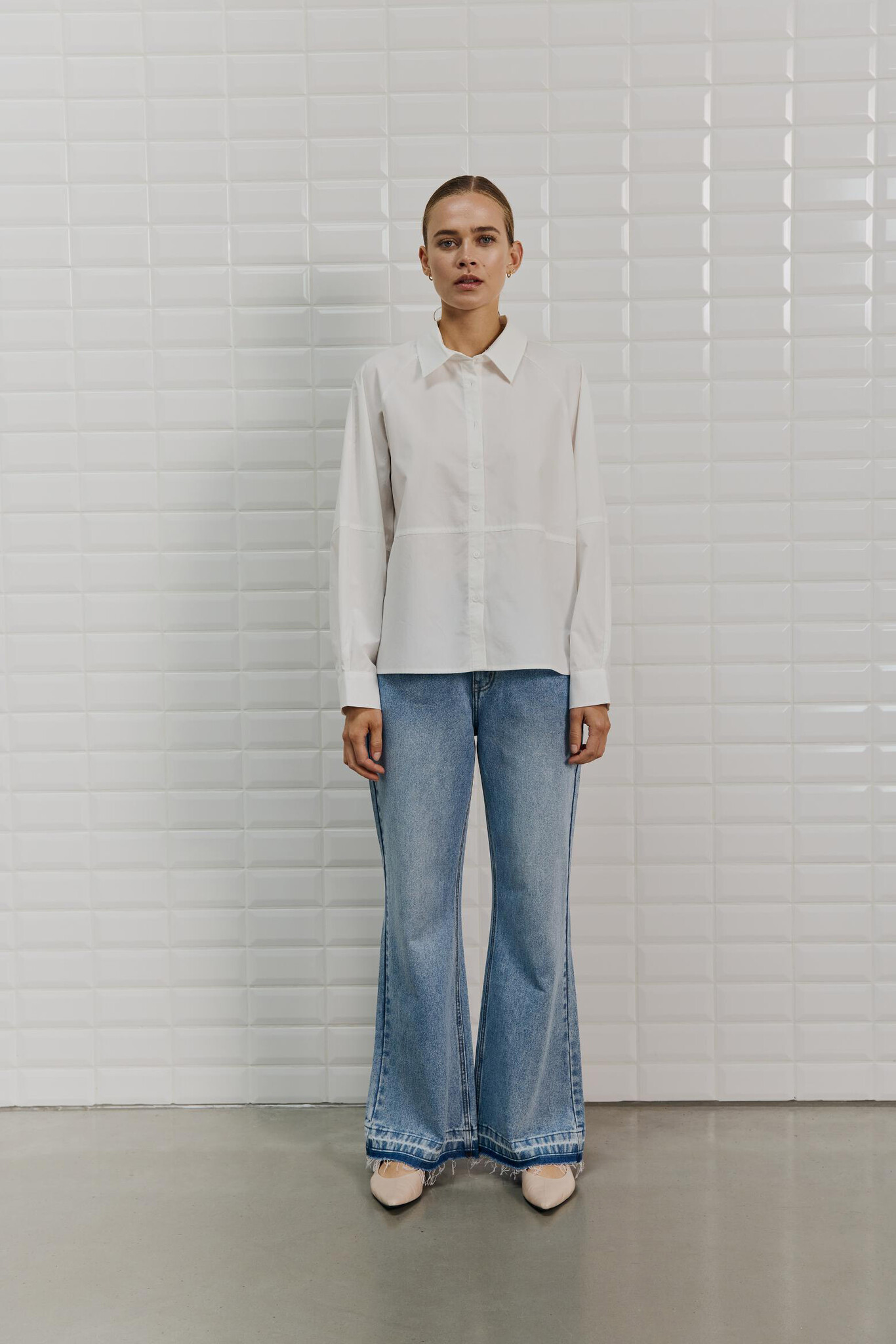 WBLREBECCA LS SHIRT WHITE