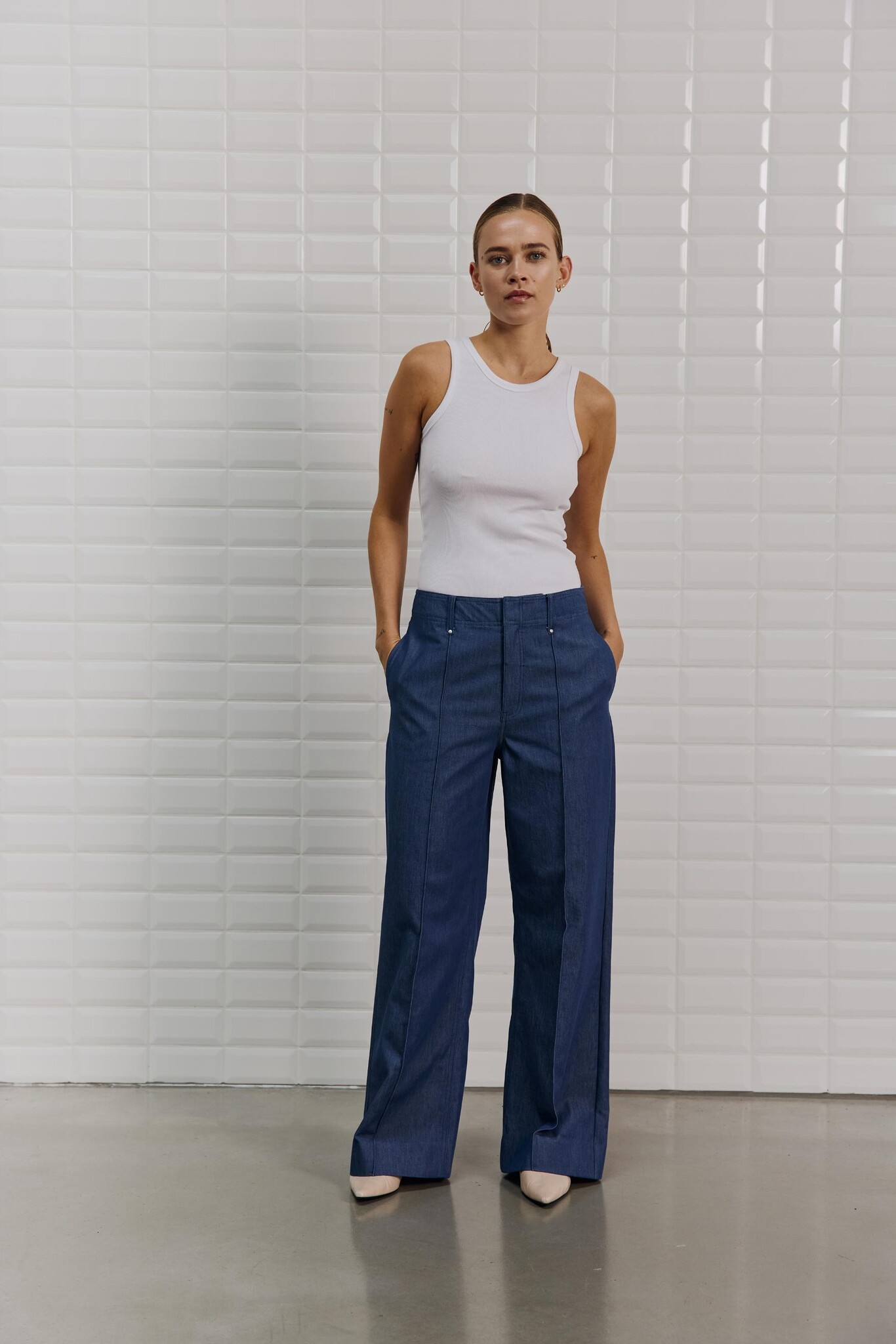 WBLVICTORIA INDIGO PANT INDIGO RISE