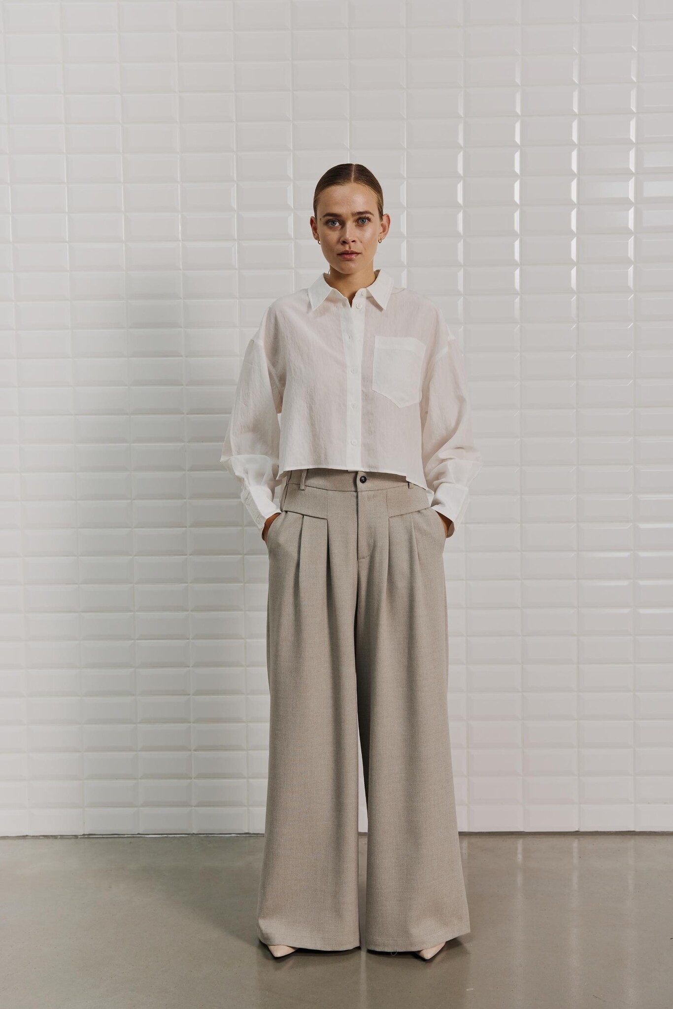 WBLSHORTY SOFT CROPPED SHIRT WHITE