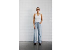 WBHAZEL HW TURN UP JEANS