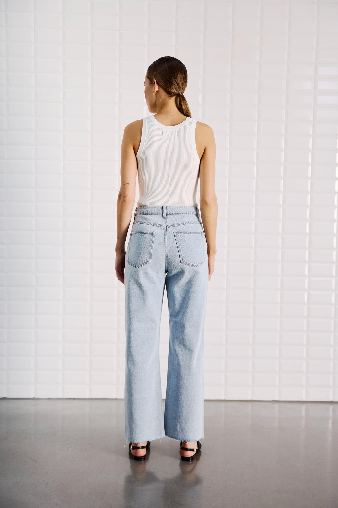 WBLABIGALE HW STRAIGHT JEANS