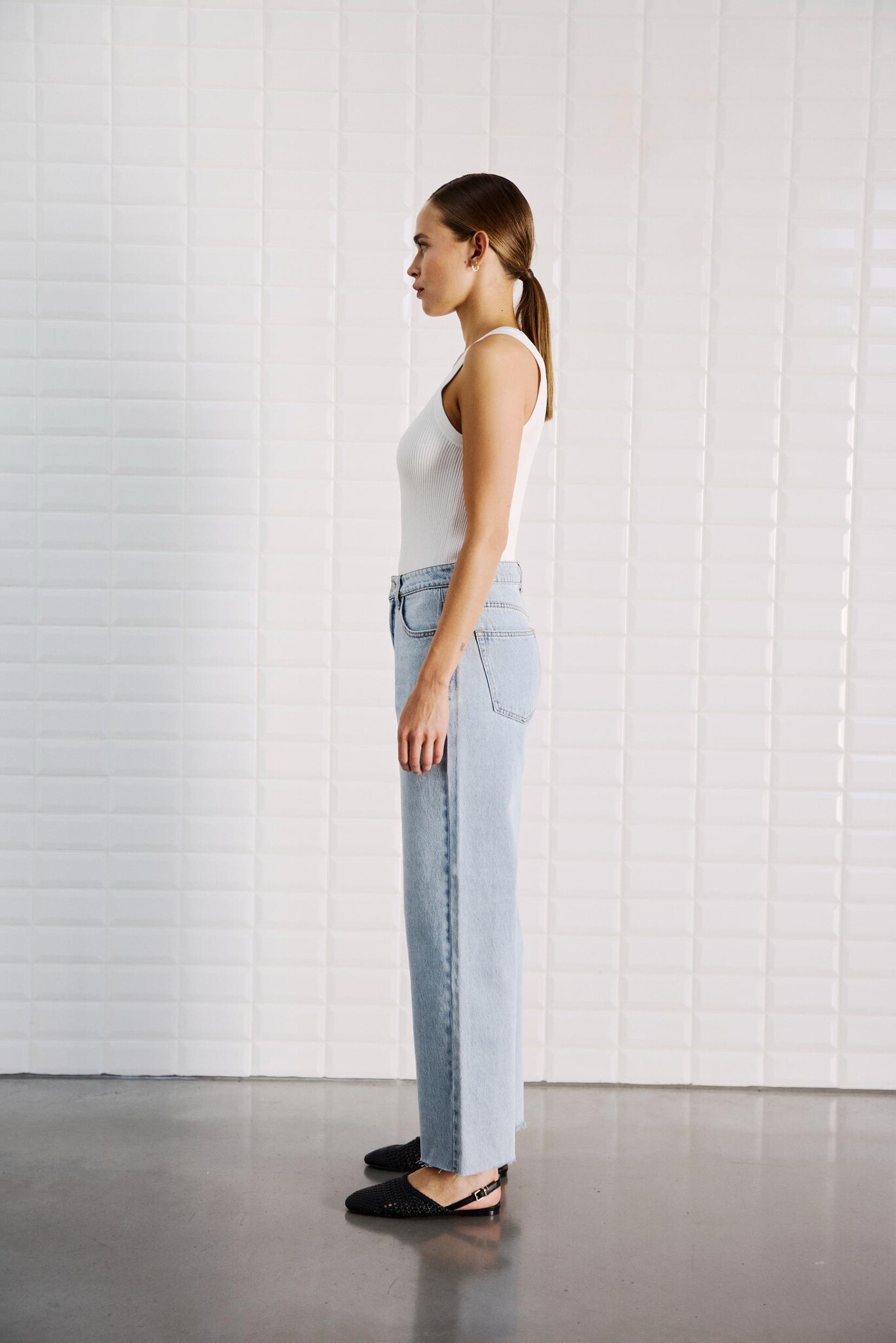 WBLABIGALE HW STRAIGHT JEANS